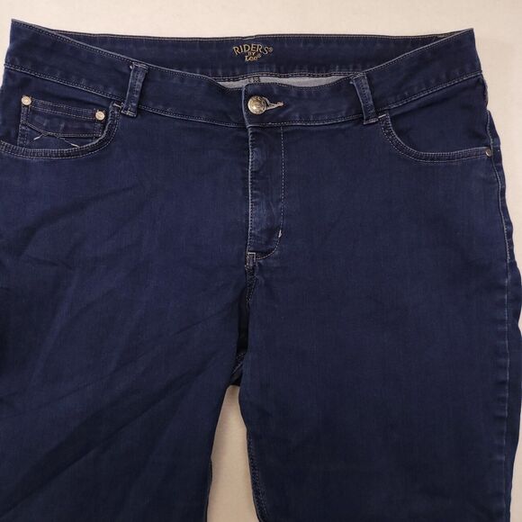 Riders by Lee Casual Button Denim Medium Wash Jeans Womens Size 20 Blue - Picture 1 of 10